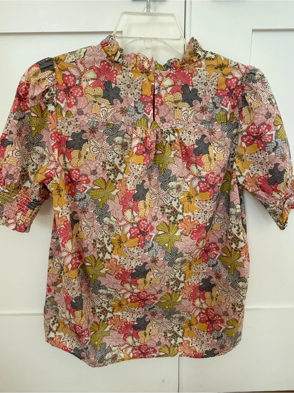 J. Crew Floral Liberty print top. Size XS